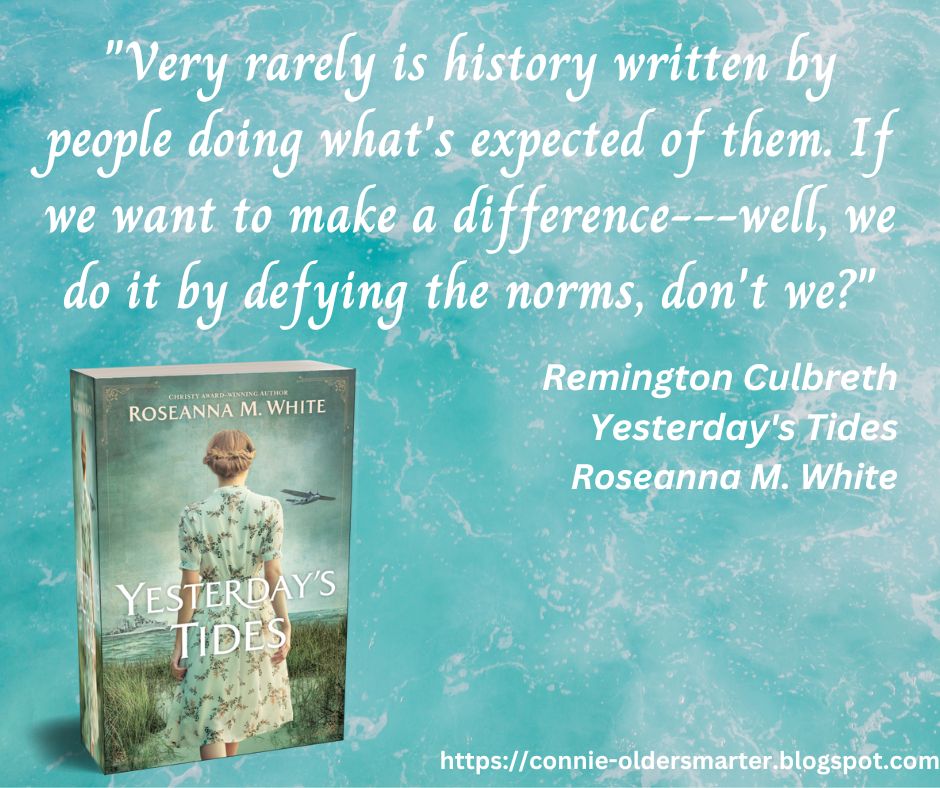 cps1950's tweet photo. This is a wonderful read! #YesterdaysTides @RoseannaMWhite #historicalromance #splittime #dualtimeline #WW1 #WWII @bethany_house #outerbanksnc https://t.co/FqdyiV3Kiq