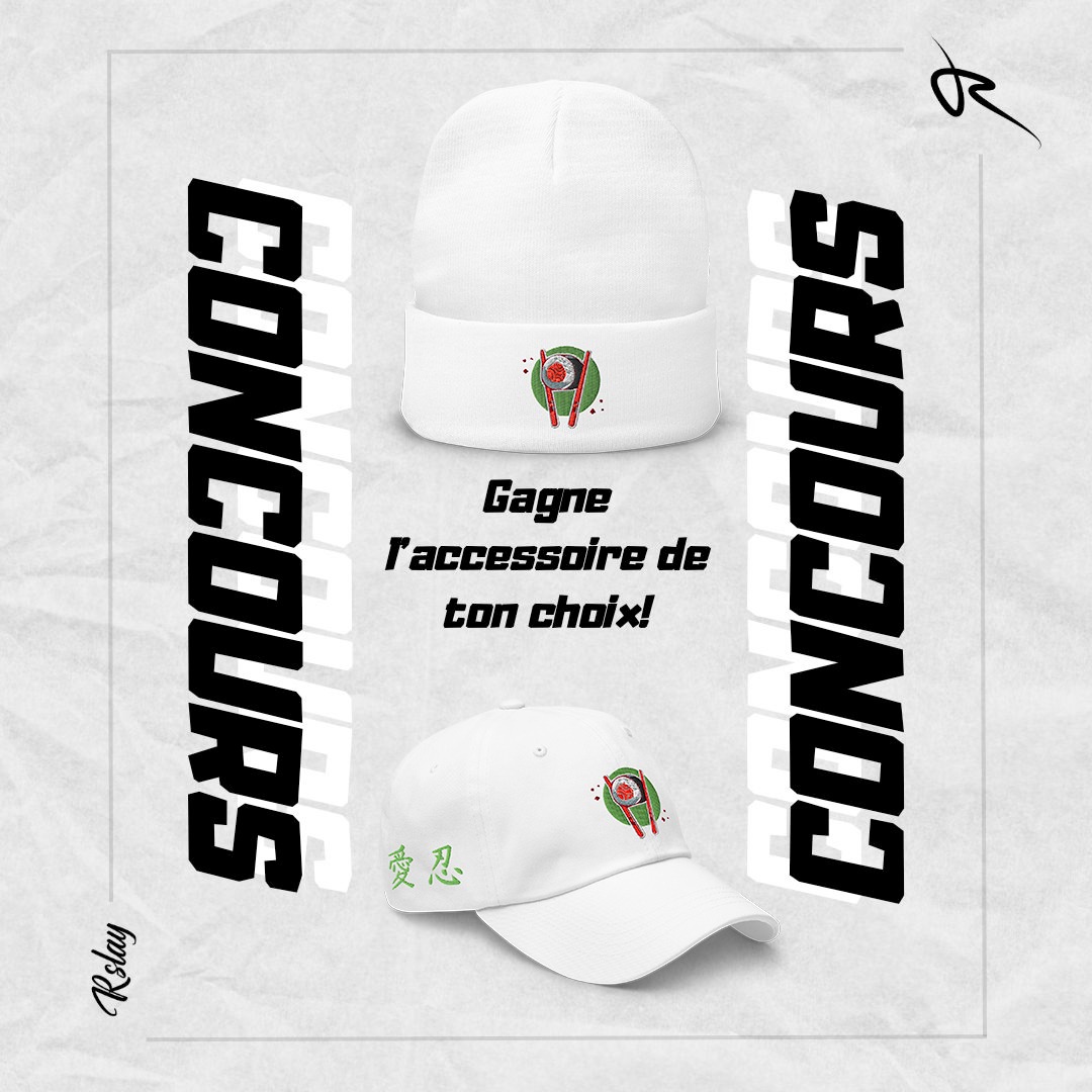 🚨CONCOURS🚨

Pour l'ouverture de mon site de casquettes, j'ai décidé d'organiser un concours pour vous faire gagner :

🧢 l'article de votre choix

⏬Pour ça il vous suffit ⏬

🔸Follow : <a href="/RslayShop/">Rslay</a> + <a href="/Roysan__/">ROYSAN 🎭</a>
🔸RT ce tweet

Le résultat sera donné dans 1 semaine