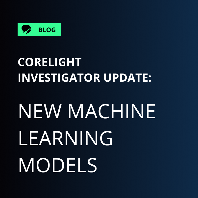 corelight_inc's tweet photo. We've released new #MachineLearning models within Corelight Investigator to continue to help security teams upskill their analysts &amp; improve SOC performance metrics. Learn more, including why transparency is crucial for #ML &amp; #SecurityAnalytics: https://t.co/2wKeeCXbRN #DFIR #NDR https://t.co/y0y0rEGgwz