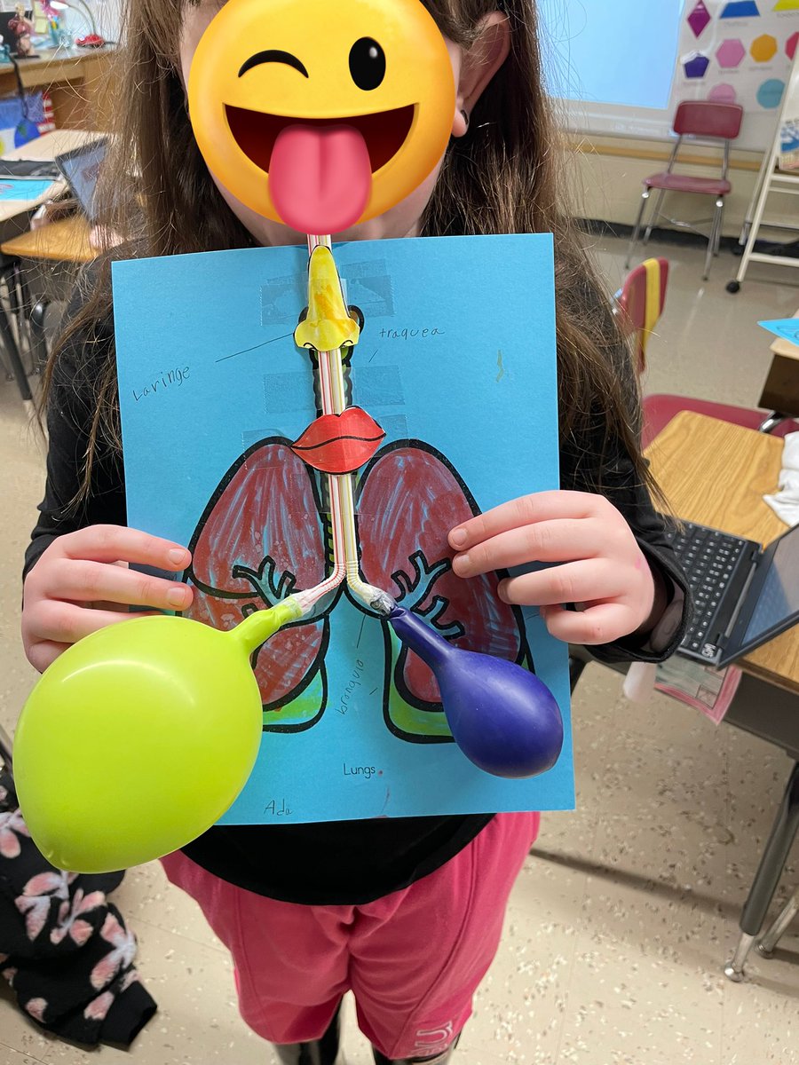 Learning about the respiratory system 🫁 <a href="/ParticipateLrng/">Participate Learning</a> 
They loved working on this project!