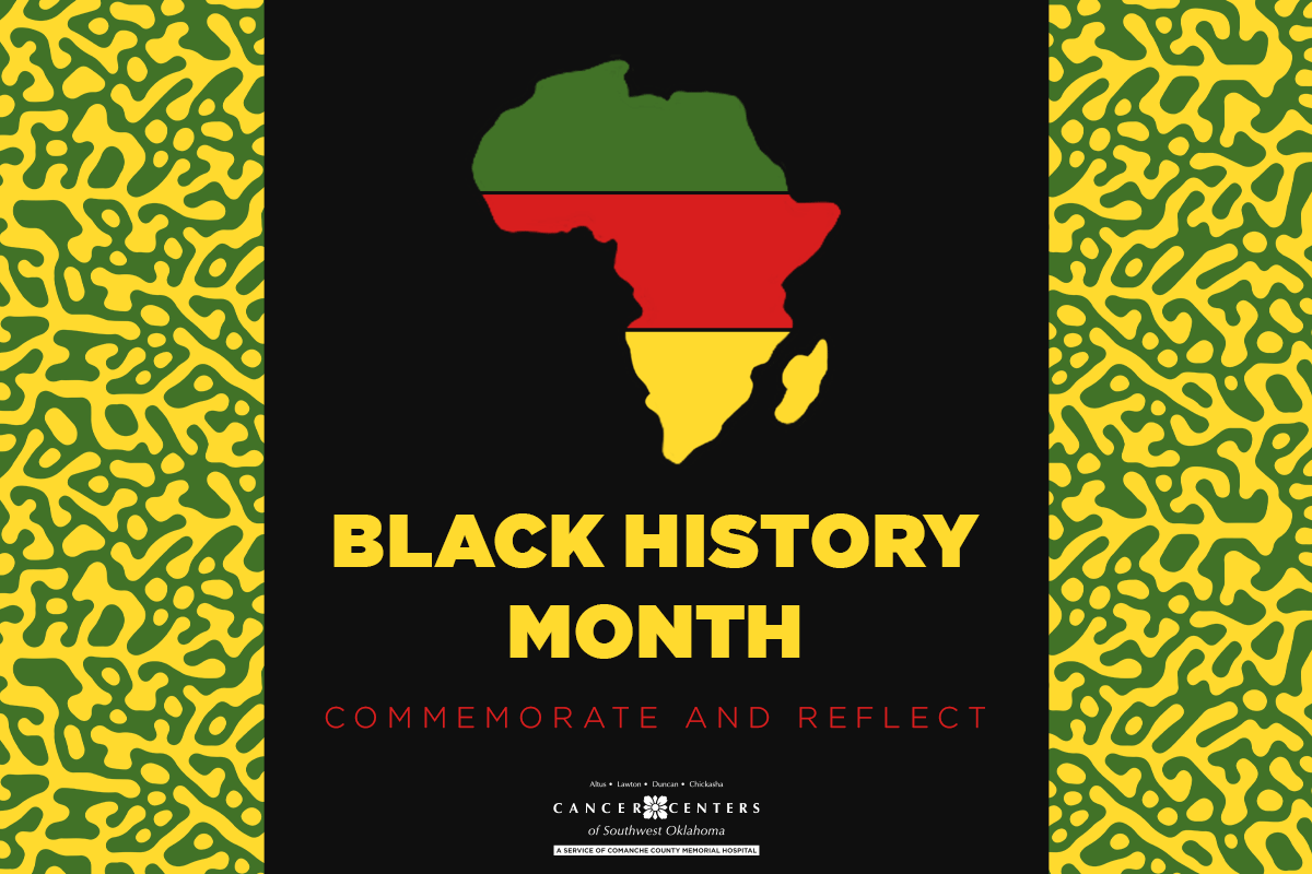 CCSWOK's tweet image. February marks Black History Month, a time to commemorate and reflect on remarkable African American trailblazers who have left enduring legacies by igniting a desire for hope and change. 

#BlackHistoryMonth #CancerCenterSWOK #CCSWOK #Oklahoma