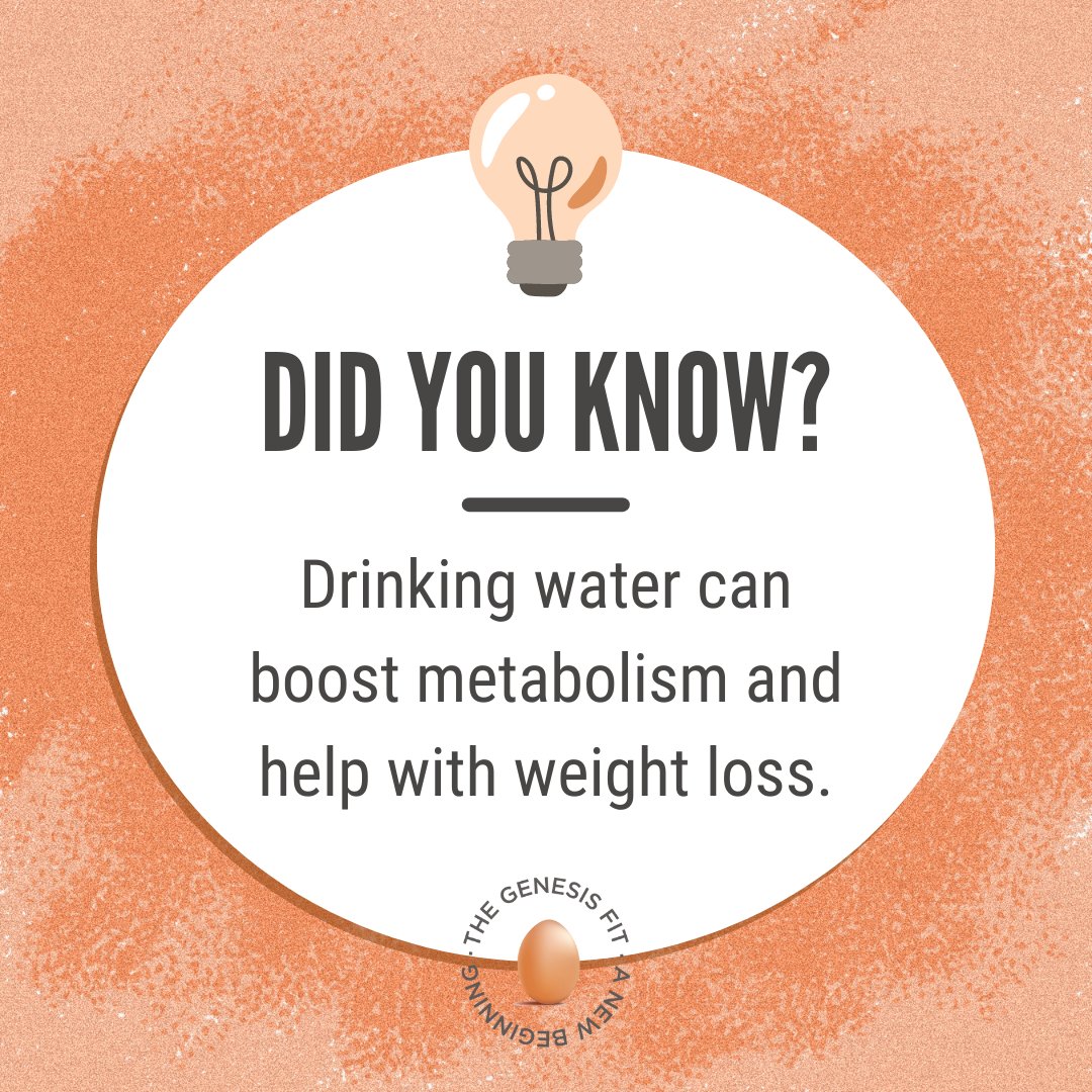 thegenesisfit's tweet photo. 💡Drinking water can increase energy expenditure and enhance fat oxidation, leading to increased metabolism and weight loss.
#HealthyLivingTips #HealthyHabits #NutritionKnowledge #SouthShoreLifestyle #SouthShoreCommunity #SouthShoreHealthyLiving #FitSouthShore#GymSouthShore https://t.co/MuiHb1TEpV