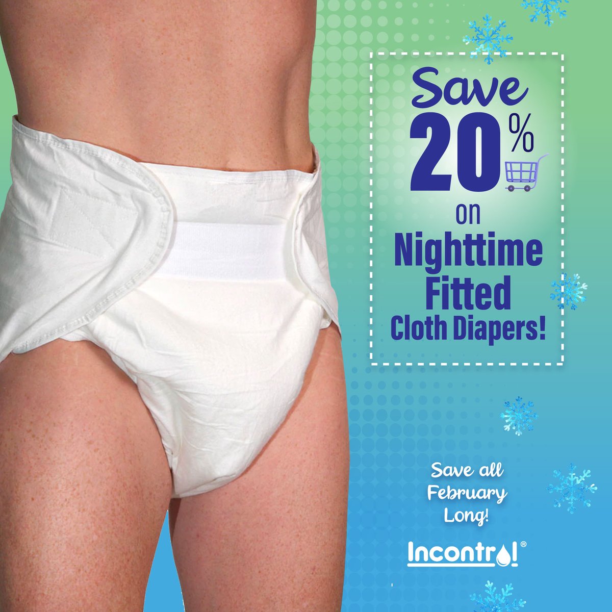 Get a good night's sleep with InControl Nighttime Fitted Cloth Diaper! Get 20% off during the month of February. Don't miss out on this limited-time offer!

incontroldiapers.com/incontrol-fitt…

#InControlNighttimeFitted #BetterSleep #incontinence #adultdiaper #clothdiaper #clothdiapering