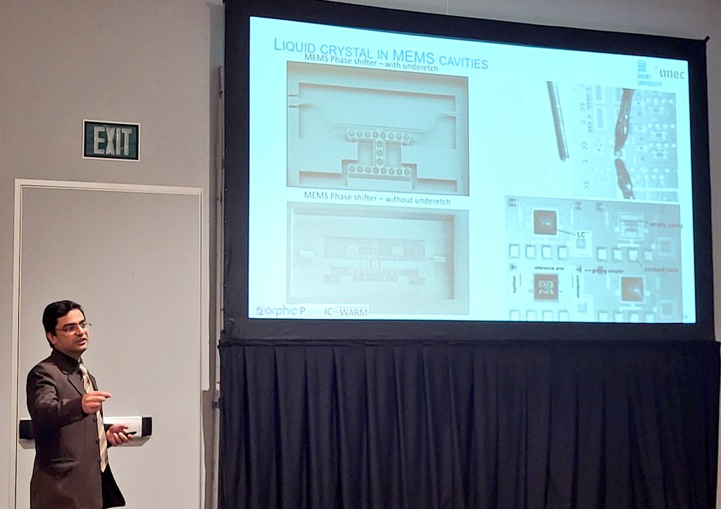 Wim Bogaerts (@wimbogaerts) on Twitter photo From MEMS to Liquid Crystals in Silicon photonics. <a href="/UmarKhan7070/">Umar Khan</a> of <a href="/PhotonicsUGent/">Photonics UGent</a> shows how we plug in new low-power phase shifters in the standard platform of <a href="/imec_int/">imec</a> . Nice results from the project <a href="/H2020_Morphic/">H2020 MORPHIC</a> and <a href="/ERC_Research/">European Research Council (ERC)</a> PhotonicsSWARM. <a href="/QLAB_EPFL/">Niels Quack</a> <a href="/KTHuniversity/">KTH Royal Institute of Technology</a> From MEMS to Liquid Crystals in Silicon photonics. <a href="/UmarKhan7070/">Umar Khan</a> of <a href="/PhotonicsUGent/">Photonics UGent</a> shows how we plug in new low-power phase shifters in the standard platform of <a href="/imec_int/">imec</a> . Nice results from the project <a href="/H2020_Morphic/">H2020 MORPHIC</a> and <a href="/ERC_Research/">European Research Council (ERC)</a> PhotonicsSWARM. <a href="/QLAB_EPFL/">Niels Quack</a> <a href="/KTHuniversity/">KTH Royal Institute of Technology</a>