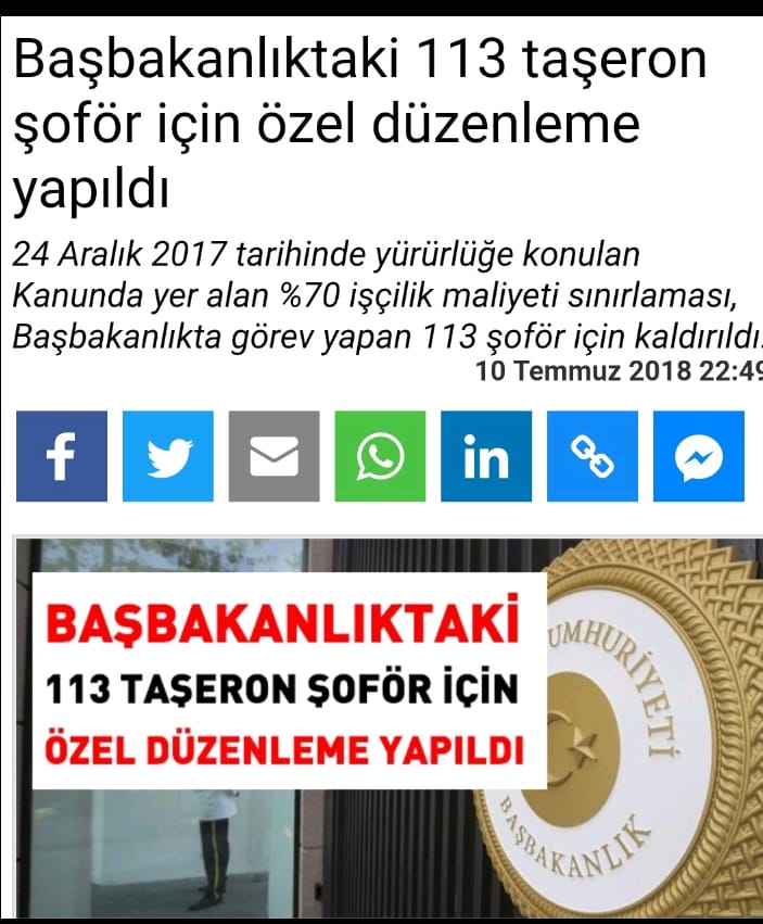 VedatBilgin TaşeronNoldu
Bizler bunu haketmiyoruz 2017 cikan khk ile %70 maliyet hesabina takildik ama bizler gibi calışan 113 başbakanlık şöförü kadro aldı biz magdur olduk lutfen onlara uygulanan duzenleme bizler icinde yapılsın haberiniz yok yada sizi dinlemiyorlar <a href="/RTErdogan/">Recep Tayyip Erdoğan</a>