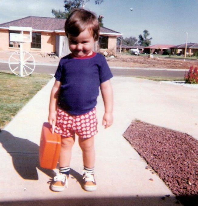For all those parents sending their kids to preschool or kindergarten for the first time, remember how excited you were on your #firstday ?  The little guy in this photo was very excited 40 years ago today #ThrowbackThursday #tbt #firstdayofschool