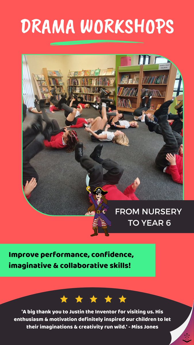 loubyloustories's tweet photo. Let us sprinkle some storytelling magic into your school! 📚✨
From interactive stories to theatre shows, we have lots to offer your pupils, whilst exploring expressive arts & creative learning approaches! 🎭
#expressivearts #creativelearning #storytelling #forschools https://t.co/rzDxjPACJs