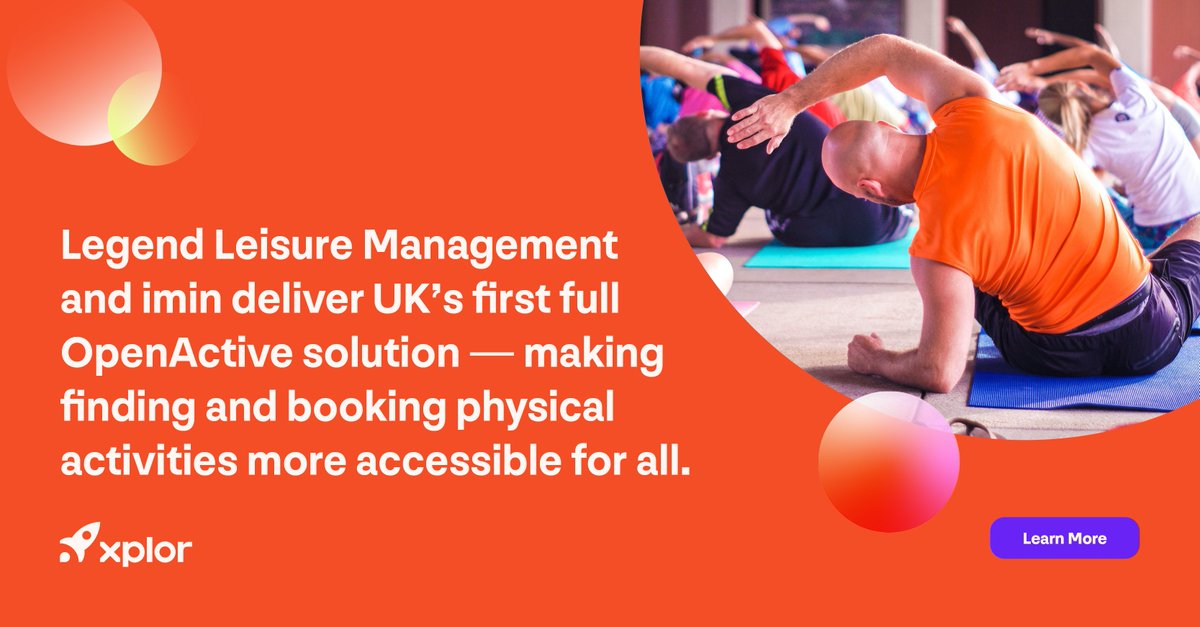 xplortech's tweet image. We&apos;re happy to share the news that @LegendWare by Xplor and  @_imin_, a leisure middleware platform, has collaborated on an industry-first, OpenActive integration to better connect providers and consumers.