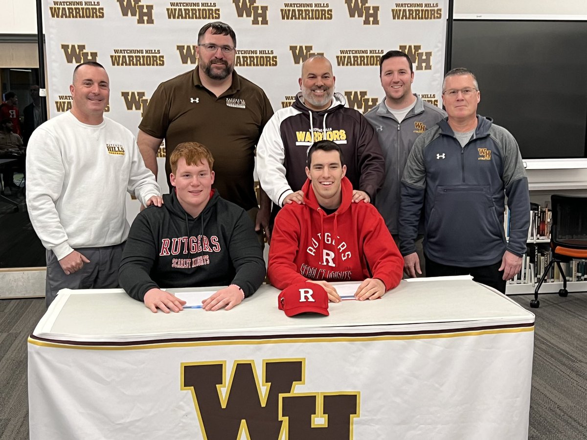 Congratulations to <a href="/HunterSeubert1/">Hunter Seubert</a> and @riley_mccann20 signing with <a href="/RFootball/">Rutgers Football 🪓</a> today!!! #chop 🪓 🪓 #WarriorPride #ThoseWhoStay