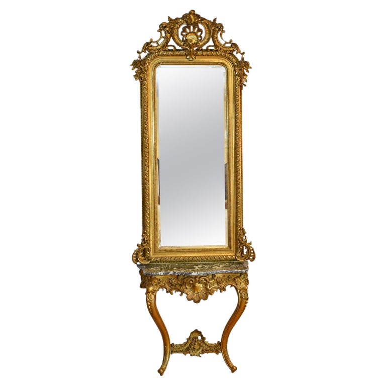 French Rococo Louis XV Style Giltwood Mirror & Console With Black & White Marble
bonninashley.com/furniture/fren…

#Mirror #AntiqueMirror #Giltwood #BonninAshley #Miami #FL