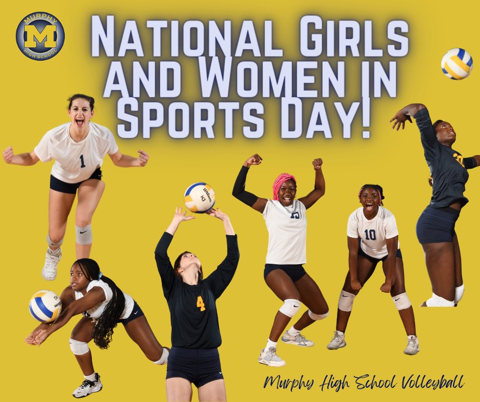 MurphyHSVball's tweet photo. Happy National Girls and Women in Sports Day! https://t.co/AfwRqSr7jx