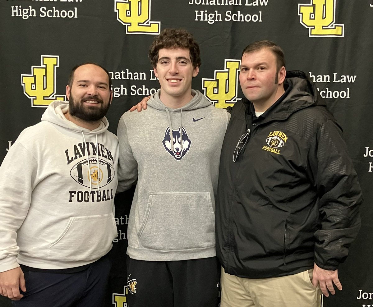 JLHSAthletics's tweet photo. Thank you to everyone who came to celebrate the accomplishments of John Neider today

@UConnFootball is getting a great one!!! https://t.co/vtRV2qtIDU
