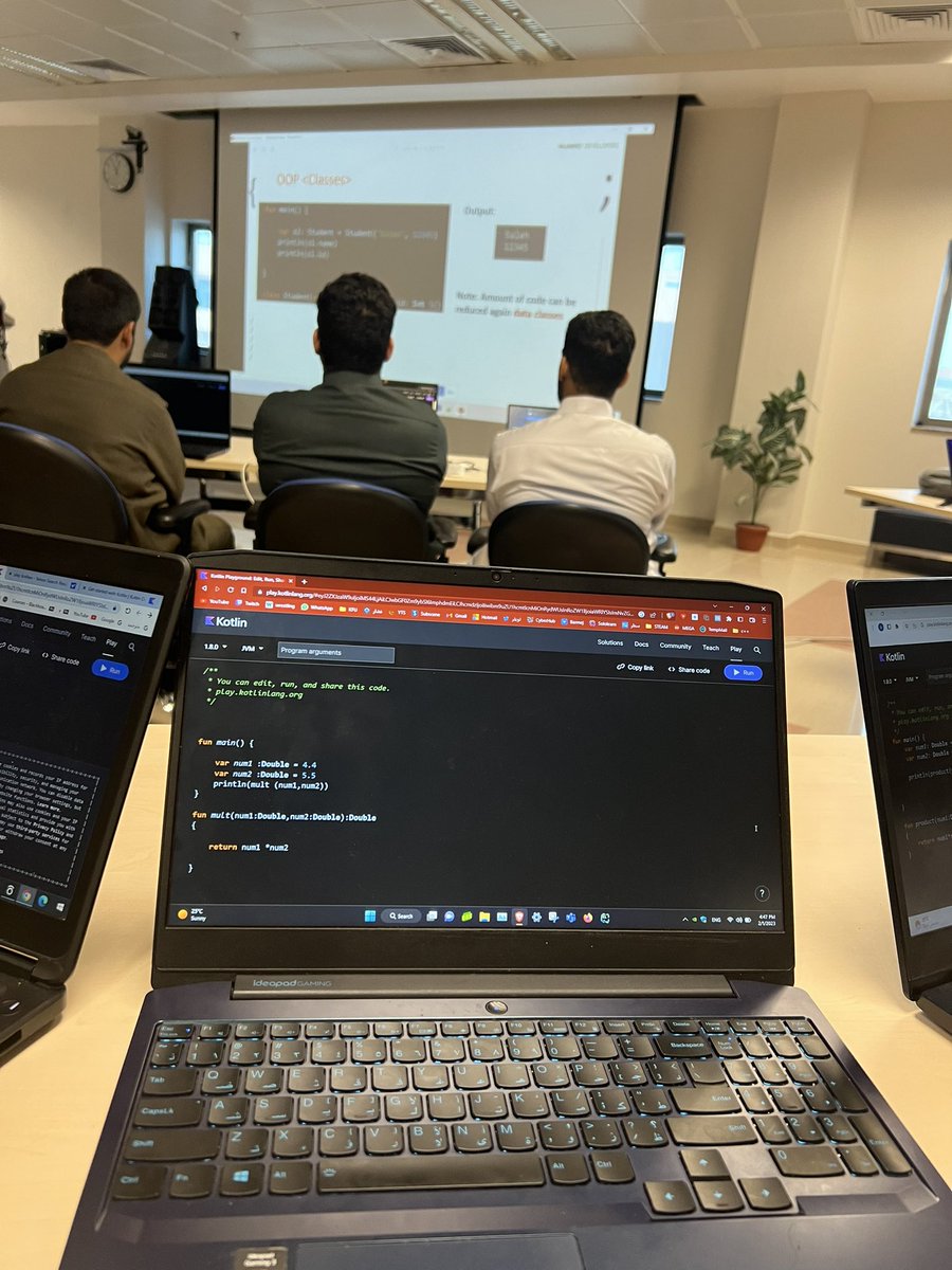CSmohmmadSH's tweet photo. The first step in the journey of android development using Kotlin 🔥🔥🔥
#HSDevos https://t.co/2cGCCHrDU8