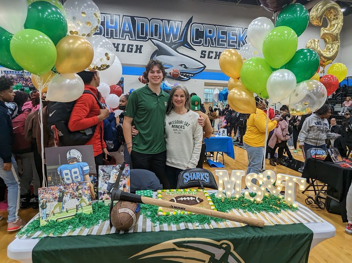Congratulations to Garrison Burns on signing with Missouri University of Science &amp; Technology. Fins Up!!!