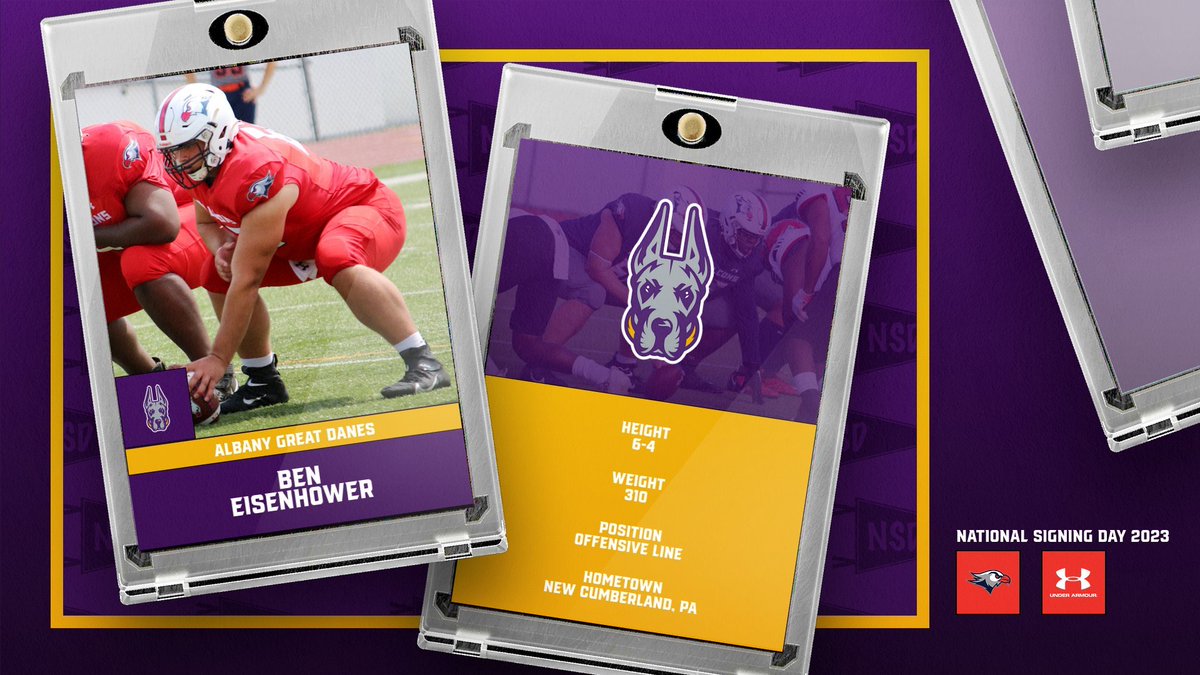 Lackawanna College Falcons (@falconssports) on Twitter photo Congratulations to <a href="/bde42503/">Ben Eisenhower</a> on choosing <a href="/UAlbanyFootball/">UAlbany Football</a> as his next stop! Ben anchored a rugged <a href="/LCFalconsFB/">Lackawanna College Football</a> and helped the offense average over 33 points per game and nearly 180 yards on the ground this year!
#gofalcons | #LackLife Congratulations to <a href="/bde42503/">Ben Eisenhower</a> on choosing <a href="/UAlbanyFootball/">UAlbany Football</a> as his next stop! Ben anchored a rugged <a href="/LCFalconsFB/">Lackawanna College Football</a> and helped the offense average over 33 points per game and nearly 180 yards on the ground this year!
#gofalcons | #LackLife