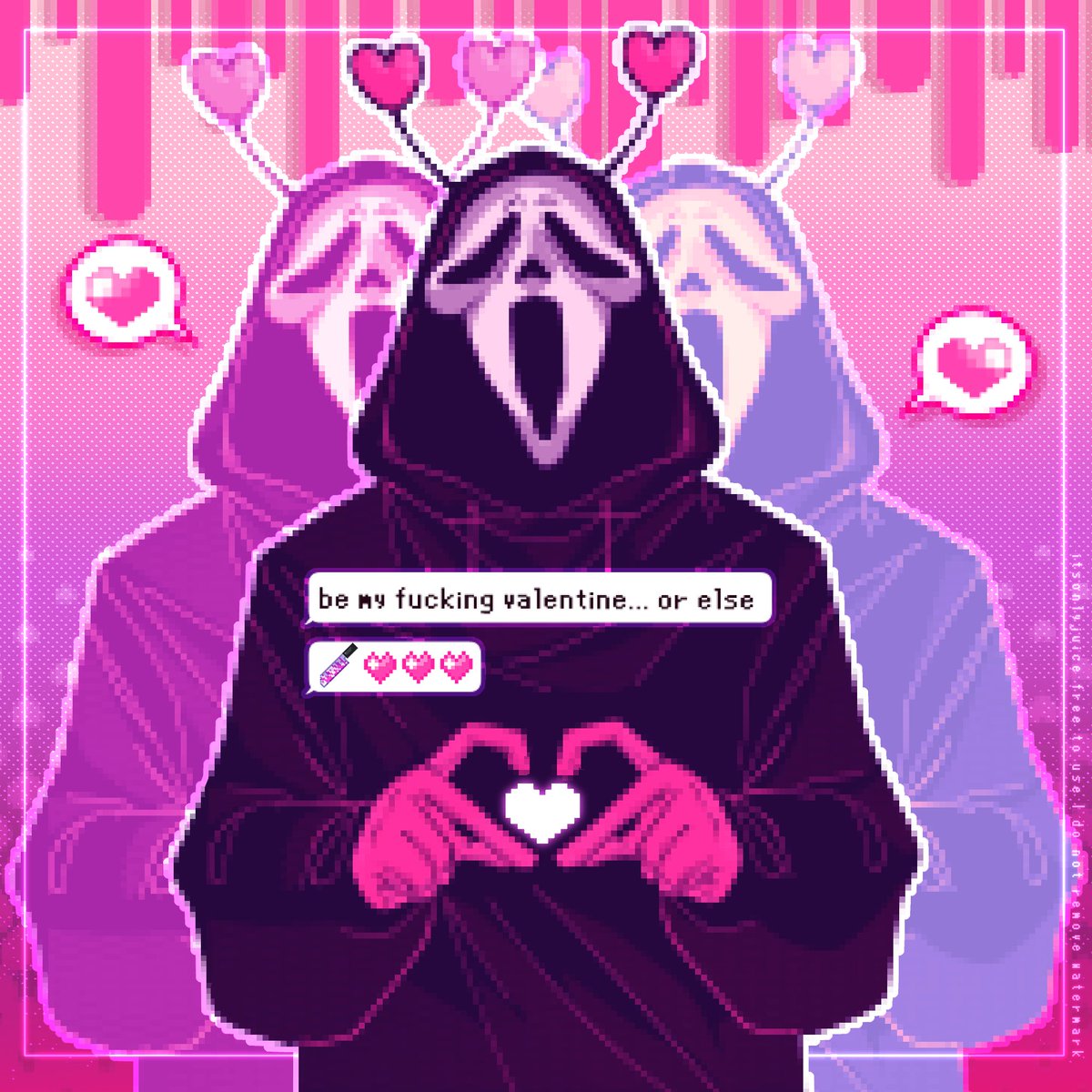 itsonlyjuicee_'s tweet photo. free to use valentines e-cards might make more, love you 💖 #Ghostface #ScreamVI #slasher https://t.co/Fm2FCcZ1Iq