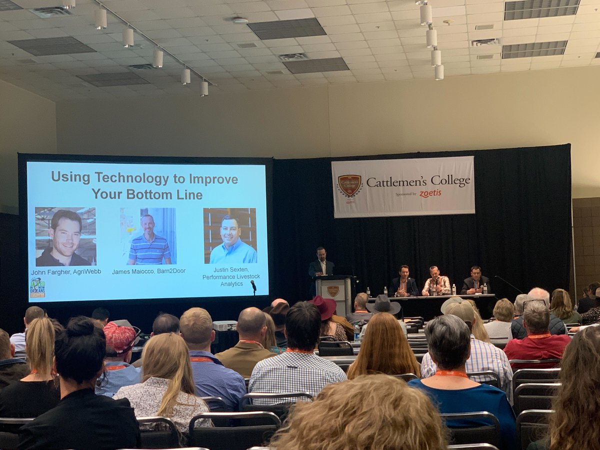 Great experience at Cattlemen's College on day 1 of #CattleCon23 listening to <a href="/JohnFargher_AW/">John Fargher</a> discuss integration across #AgTech  
“Integration is absolutely key, ranchers don’t want a million tools we want one platform but we want to plug in all our existing tools”