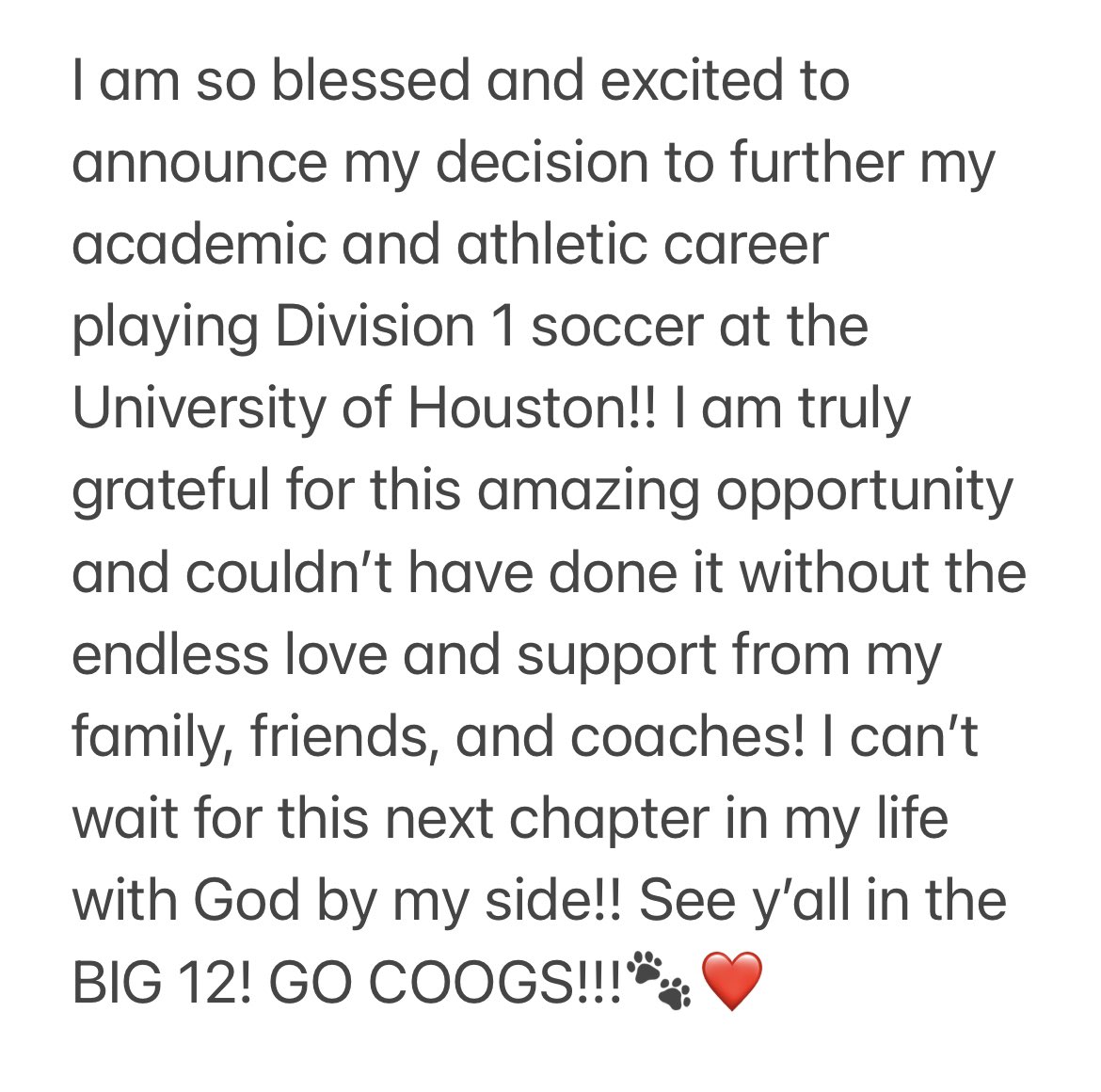 GO COOGS!!! <a href="/UHCougarSoccer/">Houston Soccer</a>