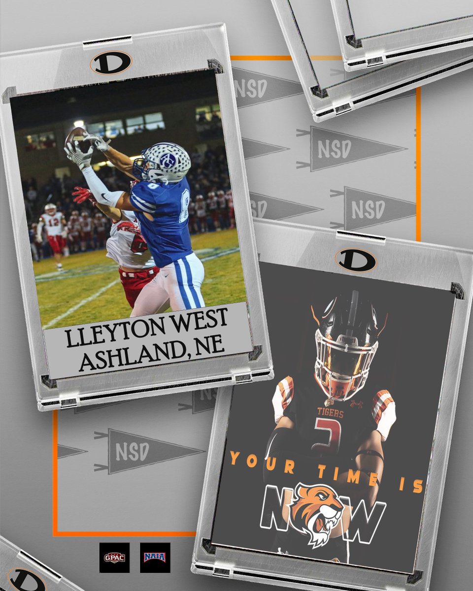 DoaneFootball's tweet photo. Doane Football is excited to welcome @LleytonWest
 to the Tiger Family! #RestoreTheRoar https://t.co/o5Yow9U9Rl