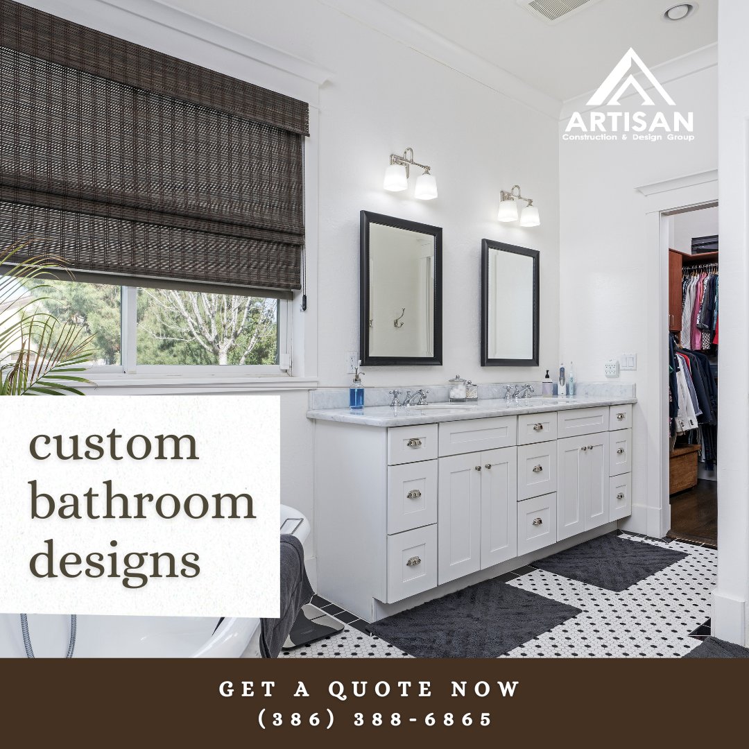 We Offer The Best Customized Bathroom Designs, To Give It A Modern, Exotic Look. 

Visit loom.ly/UusMCAQ To Learn How We Can Help You!

To Get A Custom Quote On Your Job Call Artisan Construction &amp; Design Group