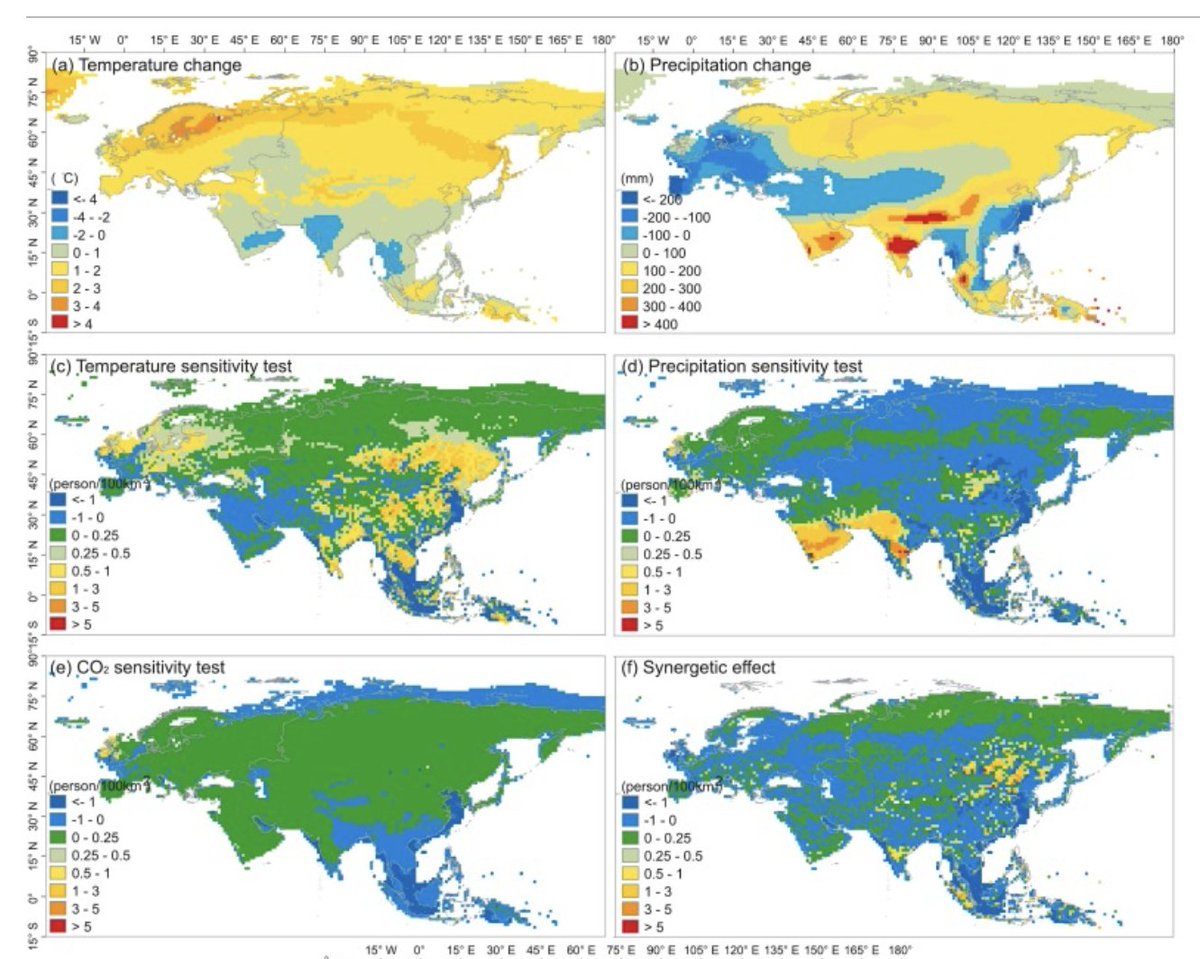 MDPetraglia's tweet photo. "We reconstructed and evaluated the size and distribution of potential hunter-gatherer population changes from the LGM to the Early Holocene." 
Thanks to my Chinese colleagues for leading the way! @ARCHE_Griffith 
https://t.co/a2Ff0VNAcd https://t.co/fecOc1Gmh4