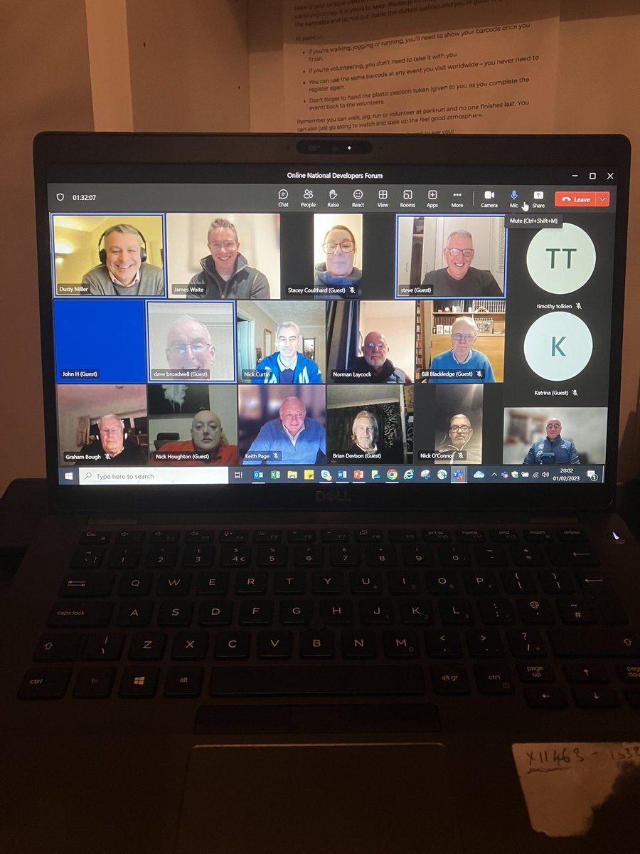 Many thanks to @DustyMiller_A13 for leading the first online networking session for those who support the development of match officials. Great to see everyone on the call. Look forward to next one. #neverstoplearning  #supportingothers @RFU_Refs @RFU_GameDev