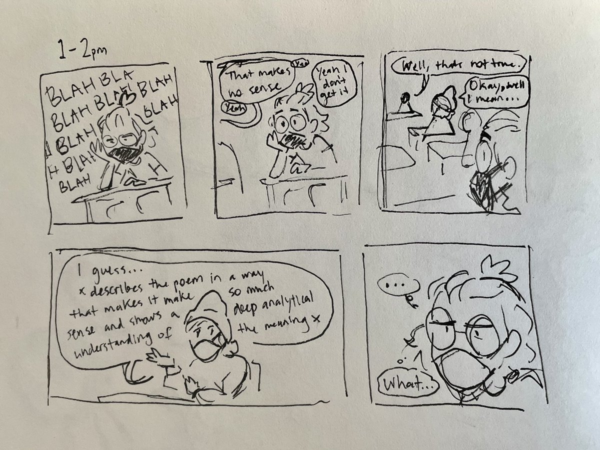 Movin to pen and paper bc why not #HourlyComicsDay2023 #hourlycomicsday 