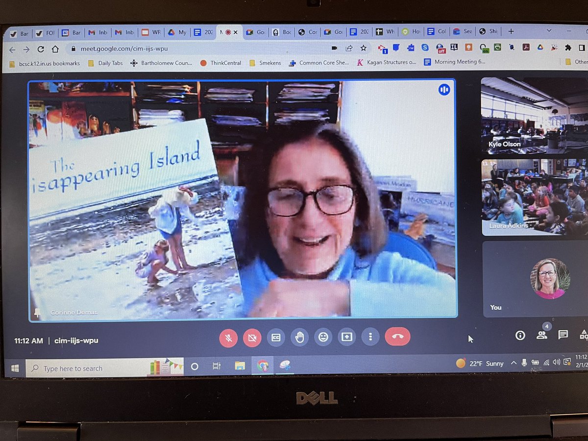 Thank you @corinnedemas #WRAD2023 
Our #lcschmitt 3rd graders loved hearing The Disappearing Island and seeing a sneak peak of Once There Was! 
#authors #WorldReadAloudDay