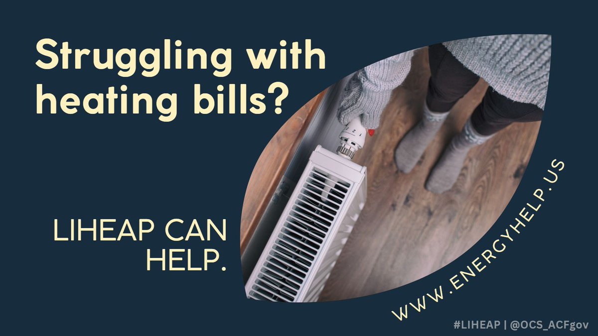 HeadStartgov's tweet image. Do you or someone you know need help paying home heating bills? 

This #NationalEnergyAssistanceDay, visit energyhelp.us to learn how LIHEAP can help! #energyhelp #keeptheheaton