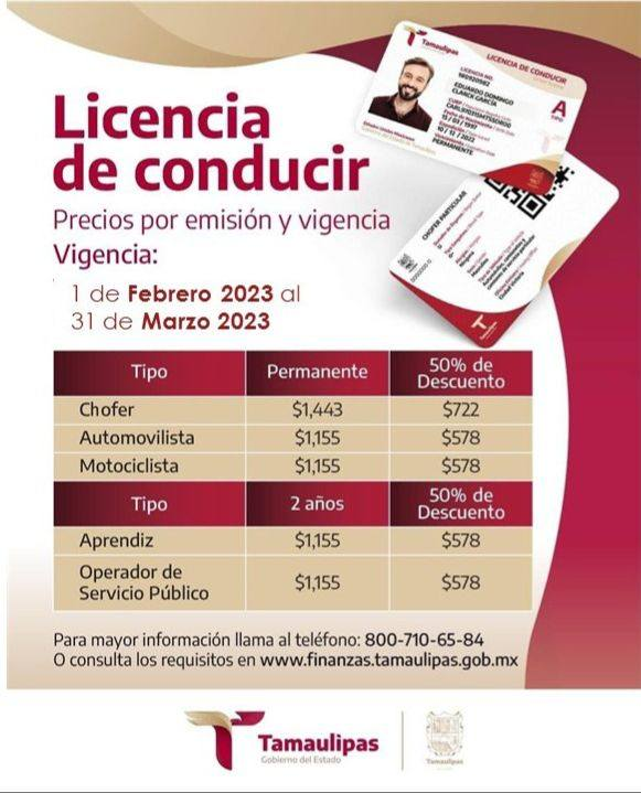 laredos_'s tweet photo. #Laredos | #Tamaulipas | #NuevoLaredo
A partir del 1 de febrero la Oficina Fiscal del Estado de Tamaulipas contarรก con turno vespertino de 4 de la tarde a 8 de la noche para el trรกmite de licencias.
@Gob_NuevoLaredo
@gobtam
@Carmenliliacrv
@Dr_AVillarreal https://t.co/fvubiSrRzY