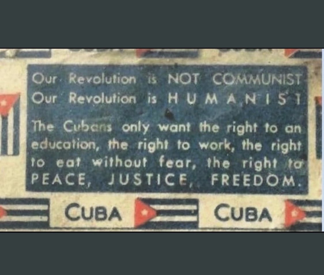 wllmbrasky's tweet photo. @atrupar Cuban Communist Propaganda 1964 or Democrat Talking points 2023? 

Both https://t.co/nN9vuBwUY3