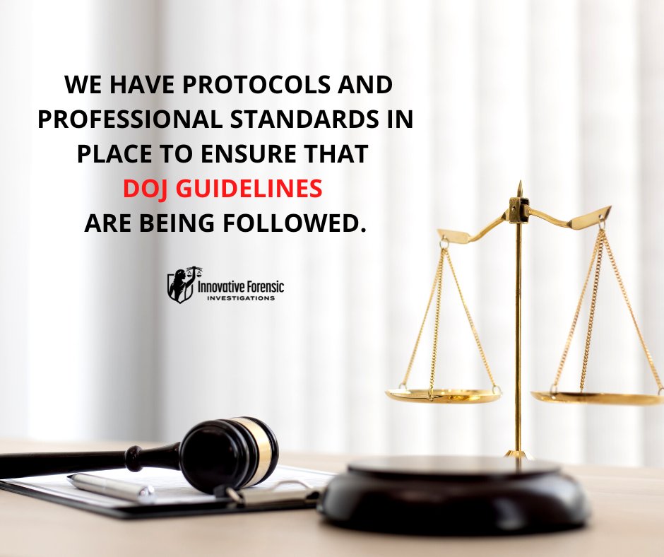 InnovativeFore2's tweet photo. IFI has established protocols and standards to ensure that DOJ guidelines are being followed and the integrity of cases is upheld.

We are proud to offer our clients court-ready reports and access to staff who have extensive judicial system experience.

https://t.co/o5SCl5Ne9K https://t.co/UIvIGLgmG7