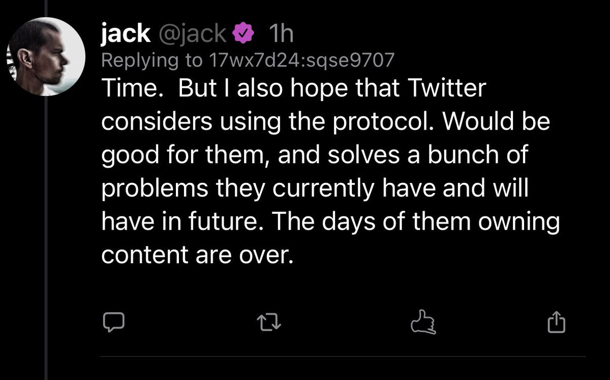 HNDRXxWeeb's tweet image. Jack on #NOSTR gets it. Soon @elonmusk will realize too. That amazon and google shouldn’t own our data and harvest it on there cloud servers. This is the exact industry that $FLUX Has come to disrupt. #Flux the evolution is here @RunOnFlux cannot be stopped. FREE THE CLOUD
