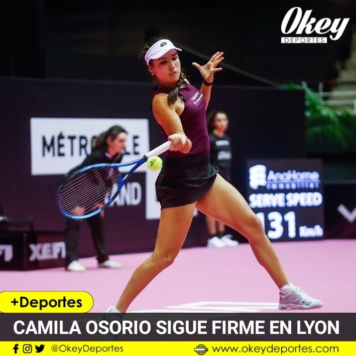 OkeyDeportes's tweet photo. 🎾 🇨🇴 La tenista colombiana @CamiOsorioTenis venció hoy a la alemana Jules Niemeier con parciales 7-6 y 7-5 y clasifica a los cuartos de final del @Open6emeSensML. El próximo partido será con Linda Noková o Mayar Sherif.
#camilaosorio #atptour #opendelyon #teniscolombia #tenis https://t.co/pZdBLJnbML