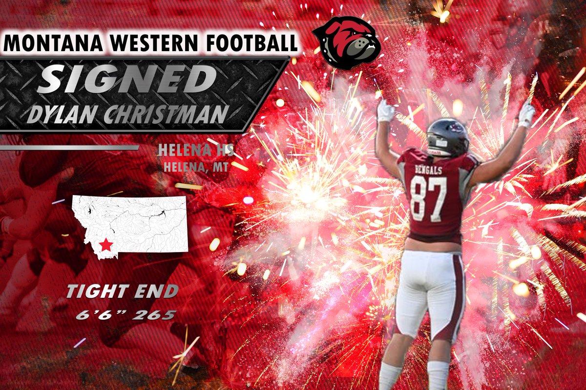 🖊️Dylan Christman
📍 Helena HS, MT
🏈6'6'' 265lbs, TE
Dylan joins the Dawgs TE group which will add size and athleticism! He will be a great asset to the Dawgs Offense! Welcome to the Dawg Family!
#DYD #PowerOfOne #DawgFamily <a href="/DylanChristman8/">Dylan Christman</a>