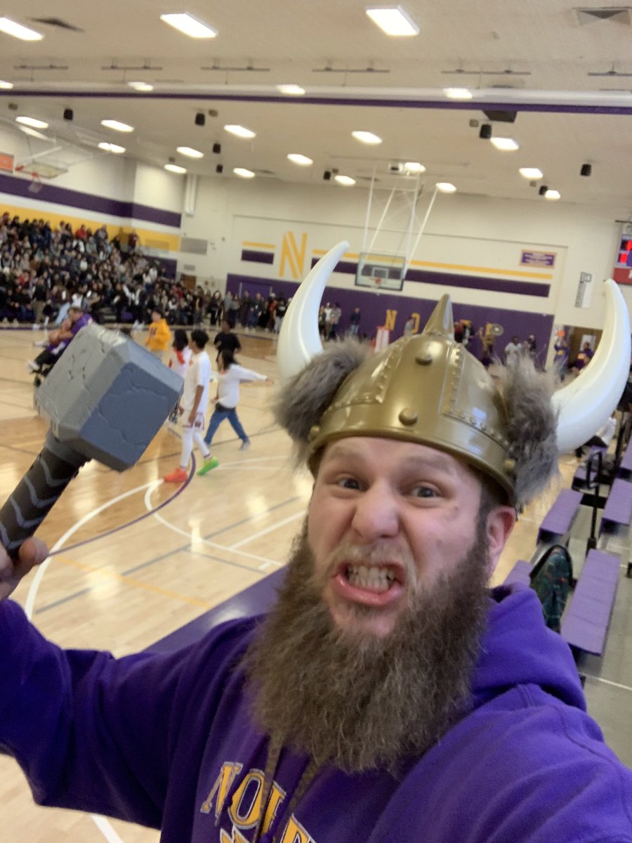 Some unified hoops v West!  Let’s goooo Vikings!  #NorthsidePride #GoBerserk