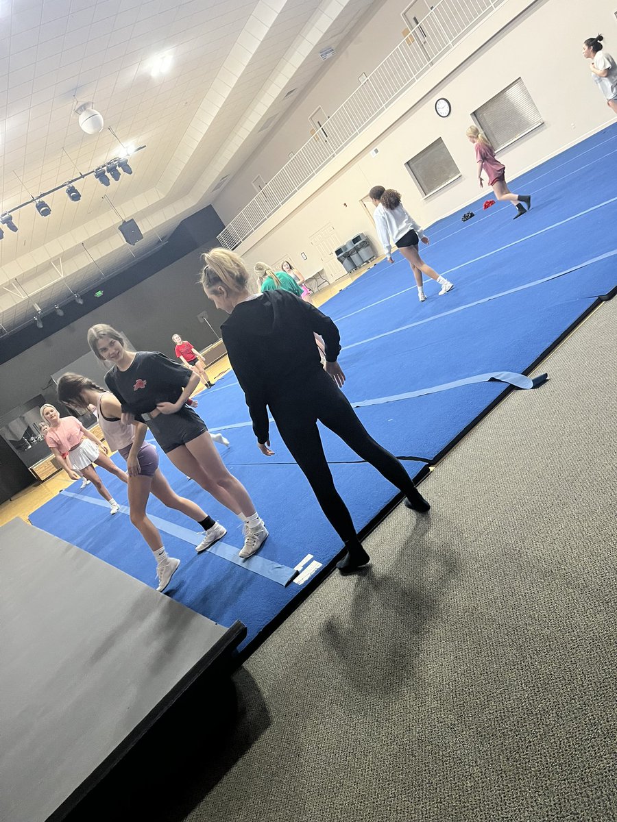 Last full practice before our performances and Nationals ended with a HARD HIT!!! These ladies are more than ready to take the Nationals mat❤️🖤 #FeartheFork #EarnedNOTGiven #sayitwithyourchest