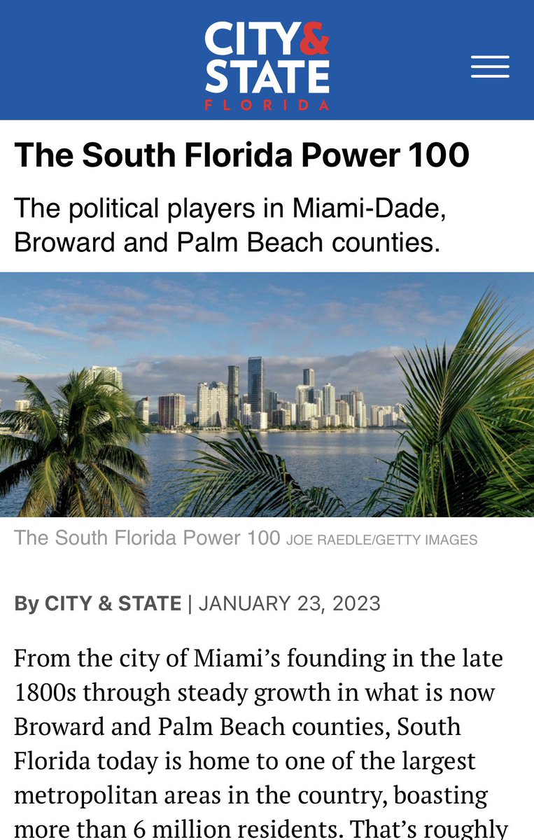 DadeDelegation's tweet photo. Senator Jason Pizzo named one of the most powerful political players in Miami-Dade, Broward and Palm Beach counties by City and State Florida.

Senator Pizzo is #26 on the list. #senatorjasonpizzo #JasonPizzo #politics #dadedelegation https://t.co/jIN4Swgo5n