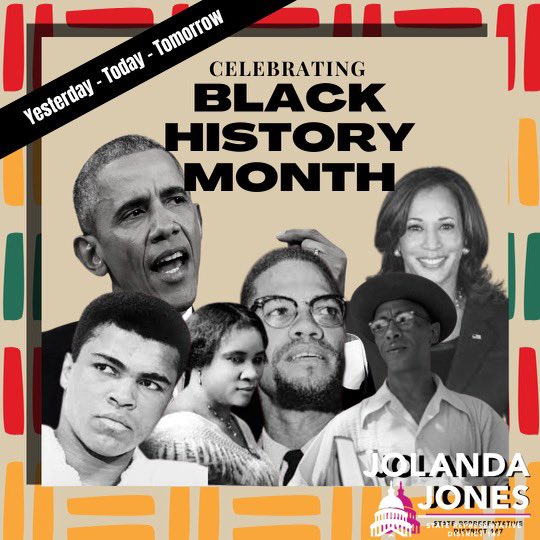 repjolandajones's tweet image. Today we are kicking off the celebration of Black History month with our series highlighting those who have impacted the culture!
#HD147 #NotYourAveragePolitician #StateRep #NotYourAverageJo #TxLege #weneedalongermonth