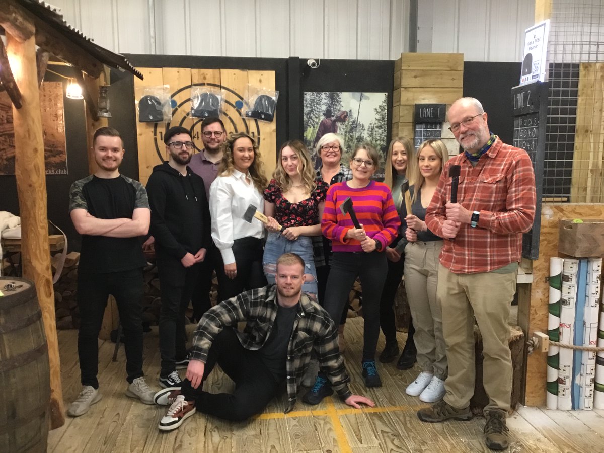 timber_jacks's tweet image. Our Shrewsbury venue is a popular spot for work parties🤪🔥 #WorkDo #AxeThrowing #ActivityIdea #PartyPackage #Axes
