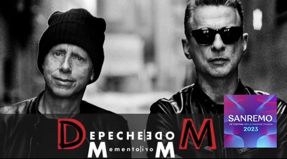 Ultra_Depeche's tweet photo. Depeche Mode will be guests of the final evening of the Sanremo Festival - Saturday, February 11 @SanremoRai #DepecheMode https://t.co/TEudqqSR8y