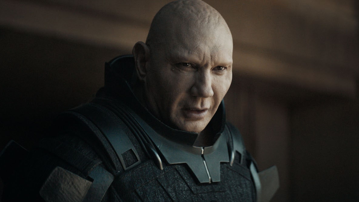 SeriesUpdateFR's tweet photo. Dave Bautista à propos du film Dune 2 :

"Le premier film était seulement une introduction. Il se passe tellement de chose dans la suite, c'est tellement plus féroce, poétique et intense." https://t.co/lQcKVDqkID