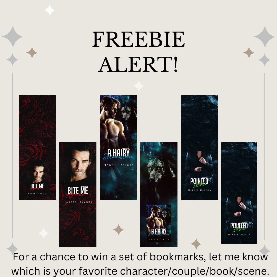 HarperDakota2's tweet photo. Want to win a set of Nightwood Clan bookmarks? The double sided bookmarks match the book covers!
#giveaway #freebookmarks #nightwoodclanseries #paranormalromancebooks #steamyromance #instalovebooks #fatedmates #indiebooks #lowangstbooks #writingcommunity #authorsoftwitter #PNR https://t.co/i1dQRMNVvN