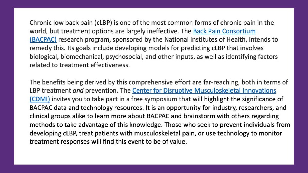 Center for Disruptive Musculoskeletal Innovations tweet media