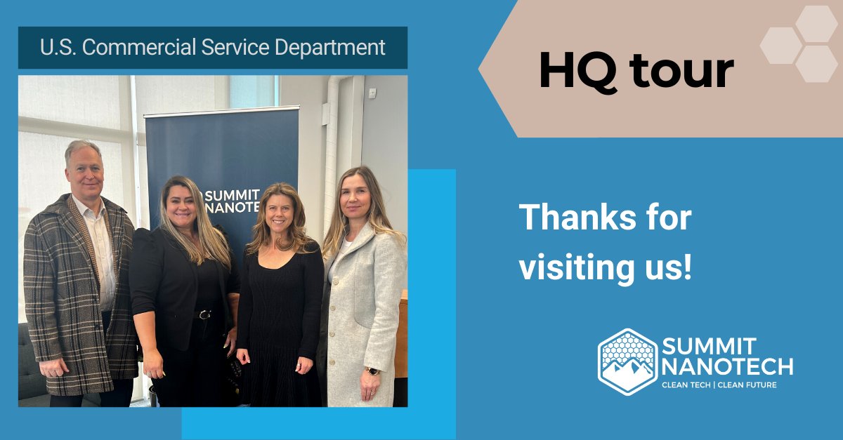 summitlithium's tweet photo. The U.S. Commercial Service department visited our headquarters in #Calgary! They got a sneak peek at how we’re evolving the #mining industry and solving the #lithium crisis. Learn more about our mission. https://t.co/kXXjXwLAP0
#CleanTechCleanFuture https://t.co/0WjWtSKgb4