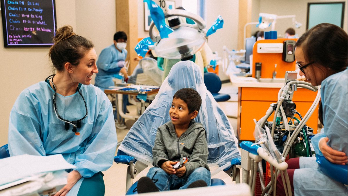 OUDentistry's tweet photo. February is Children's Dental Health Month. Our comprehensive pediatric services are designed to follow a child from infancy to their pre-teen years (11). Learn more about your child becoming a paitent in our pediatric clinic today ➡️ https://t.co/Ue7jTm3XRG https://t.co/Hgv9A74nnf