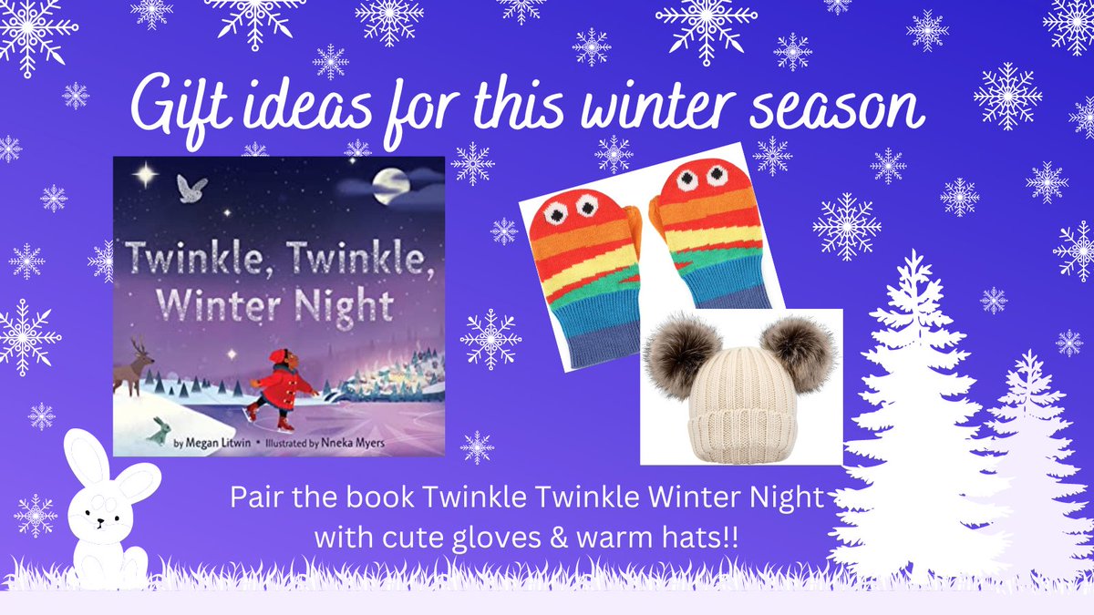 A great gift idea - pair a copy of the book TWINKLE, TWINKLE WINTER NIGHT by <a href="/Meg_Litwin/">Megan Litwin</a> and <a href="/kiinopia/">🌸nneka myers🌸🍉✊🏿</a> with a plush cozy blanket. (Buy link: bookshop.org/shop/pbcrew22)