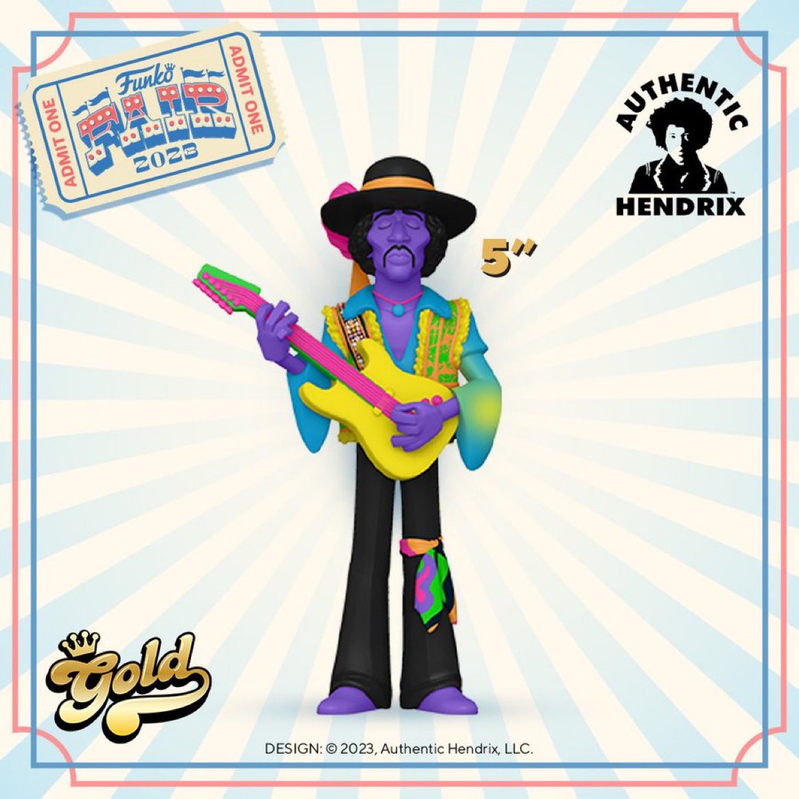 Funko POP Hunters on Twitter "Funko Fair 2023 Jimi Hendrix Blacklight