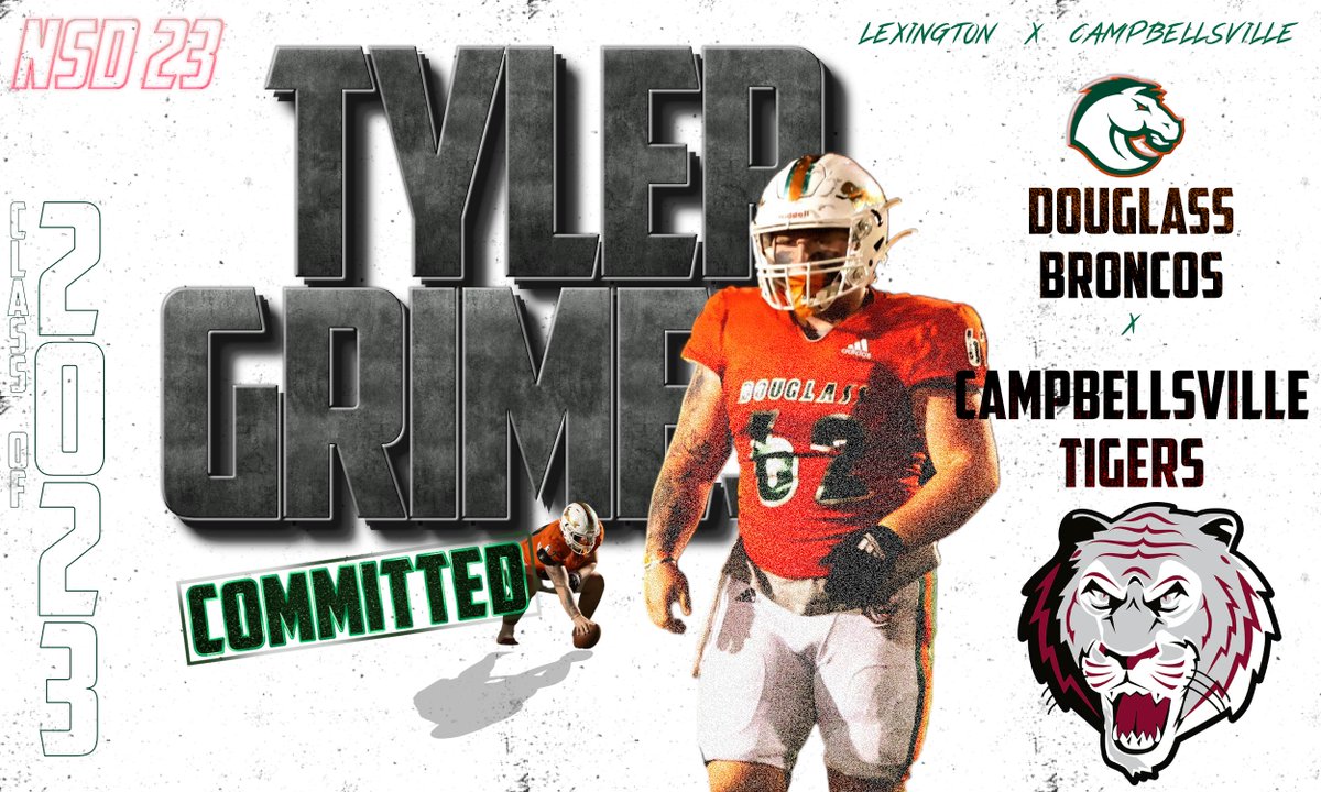 Tyler Grimes will continue playing football at <a href="/CvilleTigersFB/">Campbellsville Football</a> <a href="/Grimest35/">Tyler Grimes</a> #NSD23 <a href="/coachnatemcpeek/">Nathan Mcpeek</a>