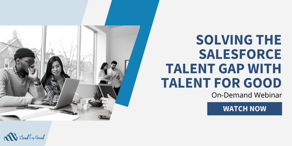 cloud4good's tweet photo. Talent for Good is helping reduce the risk in #hiring. Weβre bringing you the most qualified #talent within the @salesforce ecosystem. π€
Watch our #webinar to learn how TFG can help you find a pipeline of qualified talent β fast. β¬
https://t.co/WJnzoSfo9W
#SalesforceTalent https://t.co/h5obHJ6kXU